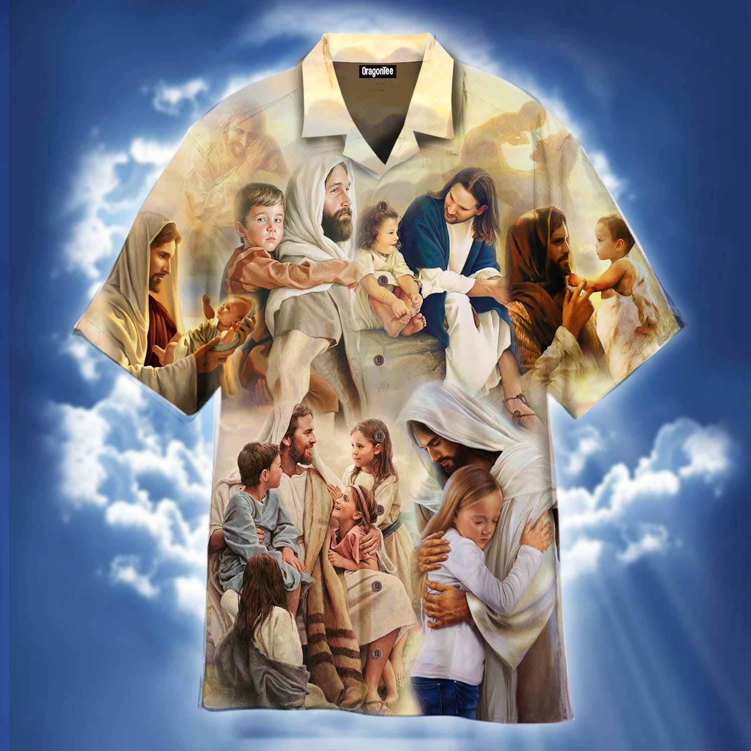 Oragontee Jesus With The Children Hawaii Shirt For Men Women Adult Ha86869