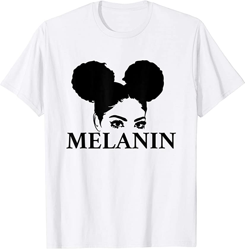 Queen Melanin Shirt for Women Afro Poppin Black Girl Magic T-Shirt