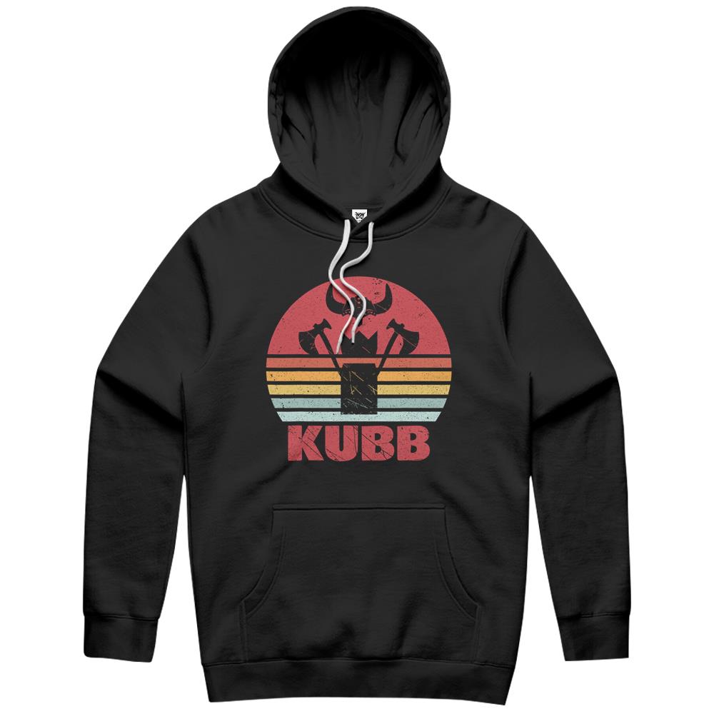 Vintage Kubb Motive Viking Game Viking Chess Retro Graphics Hoodie