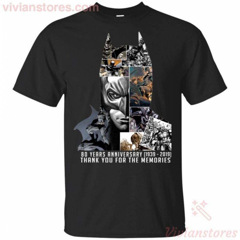 Batman 80 Years Anniversary Long Live The Bat T-Shirt Gift VA07