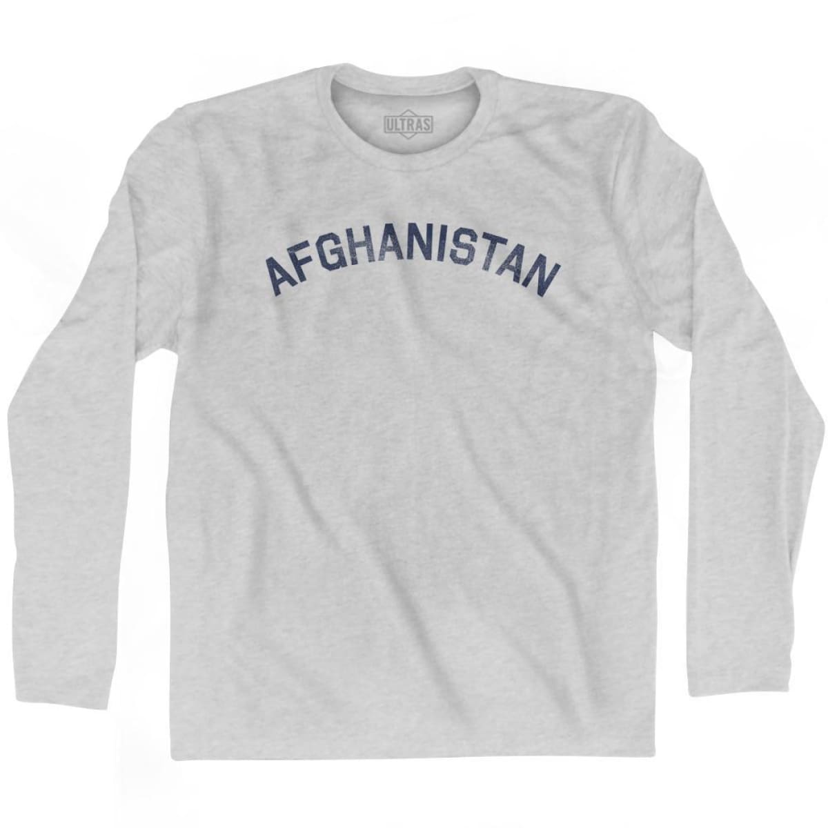 Afghanistan Vintage Adult Cotton Long Sleeve T-shirt