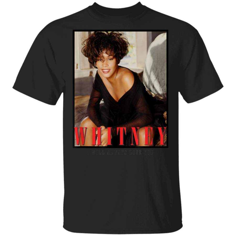 Whitney Houston Official Always Love You Portrait  TShirt