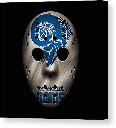 Los Angeles Rams War Mask 4 Joe Hamilton Canvas Print