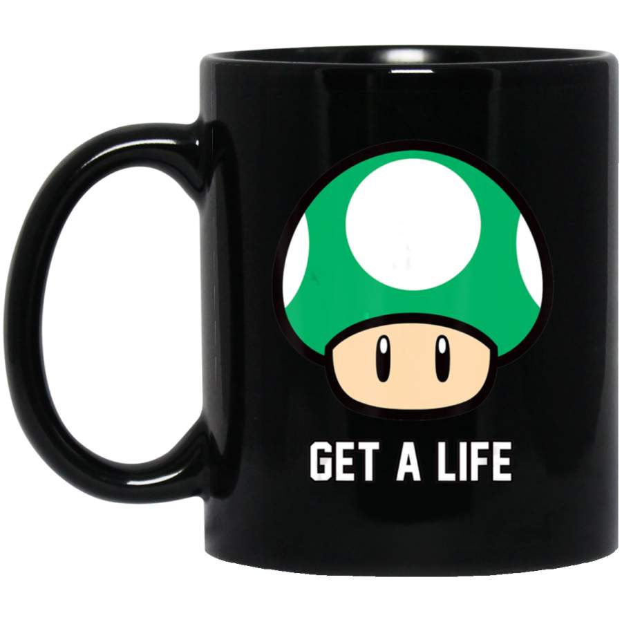 Super Mario 1-Up Mushroom Get A Life_1873 Coffee Mug