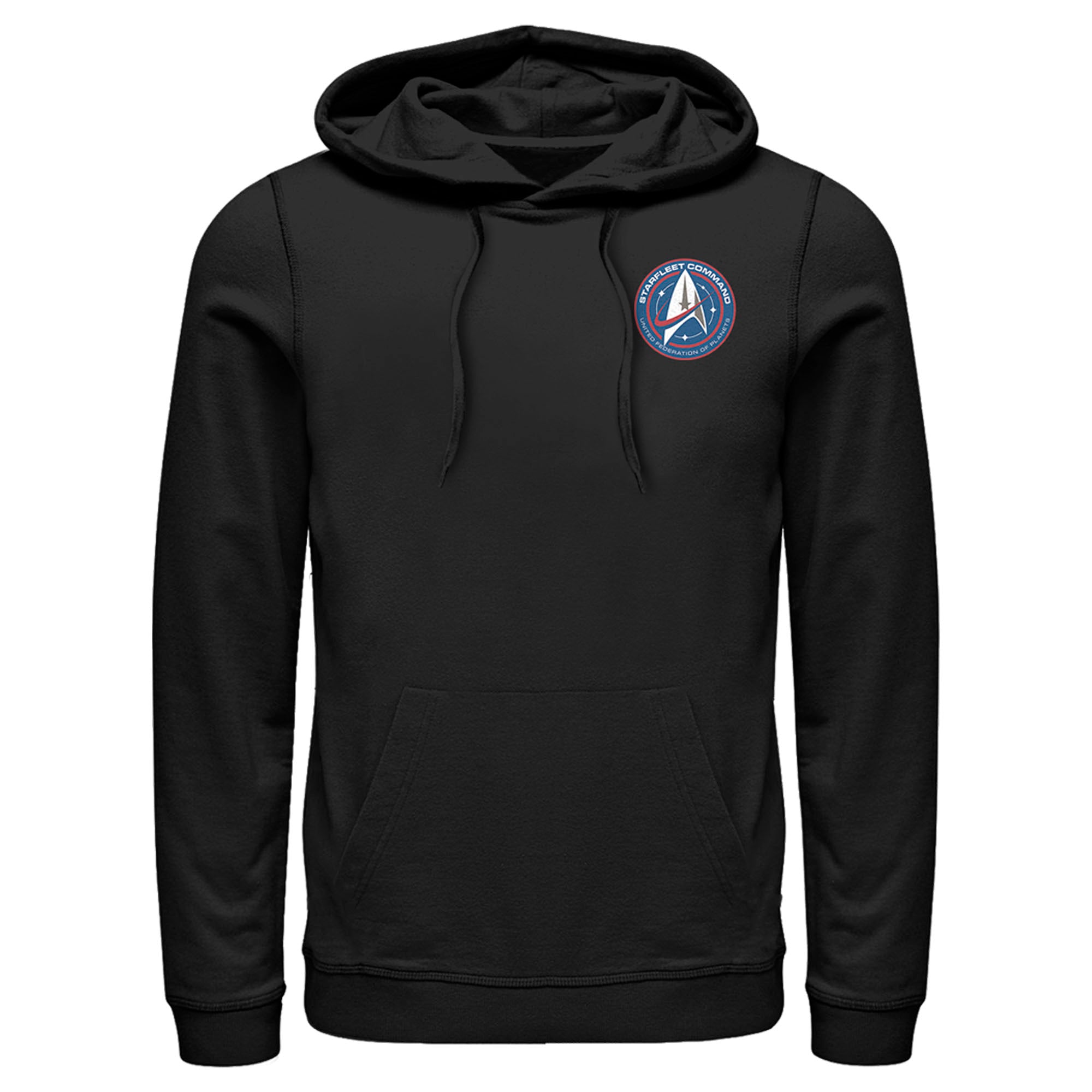 Men’S Star Trek: Discovery Pocket Starfleet Command Badge Pull Over Hoodie