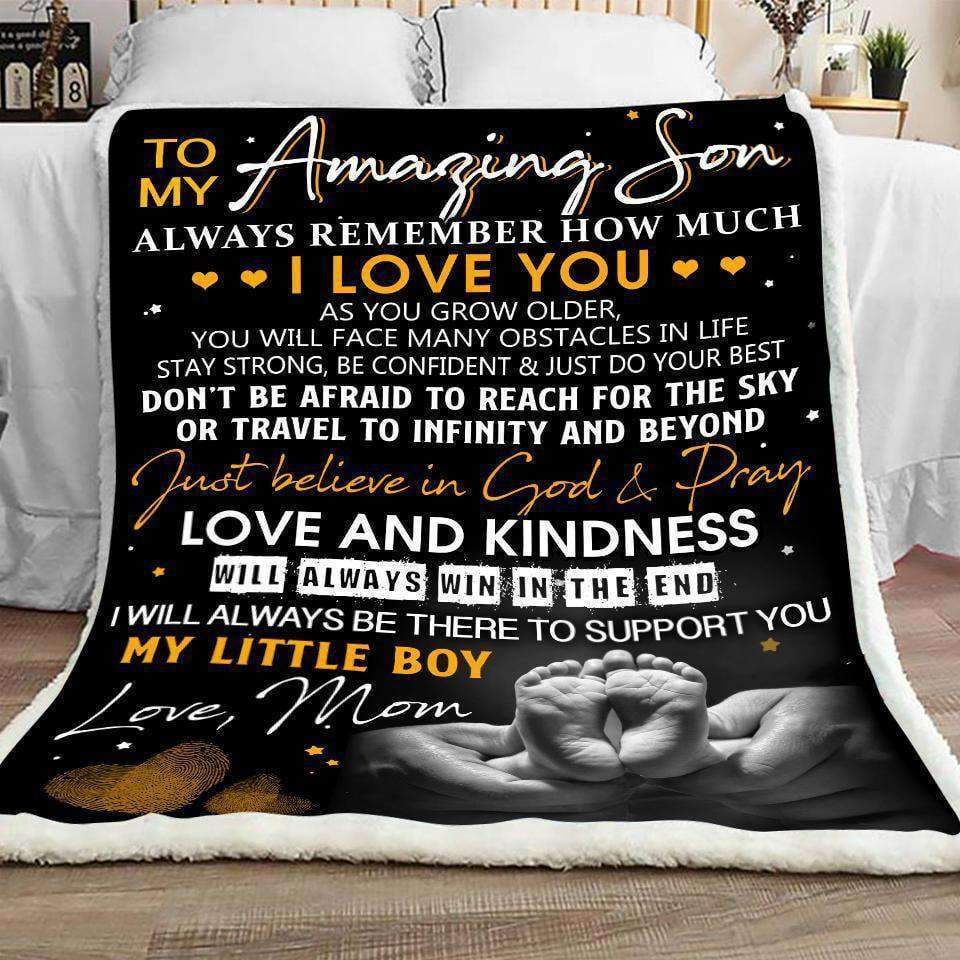 To my Amazing Son Fleece Blanket BK1182