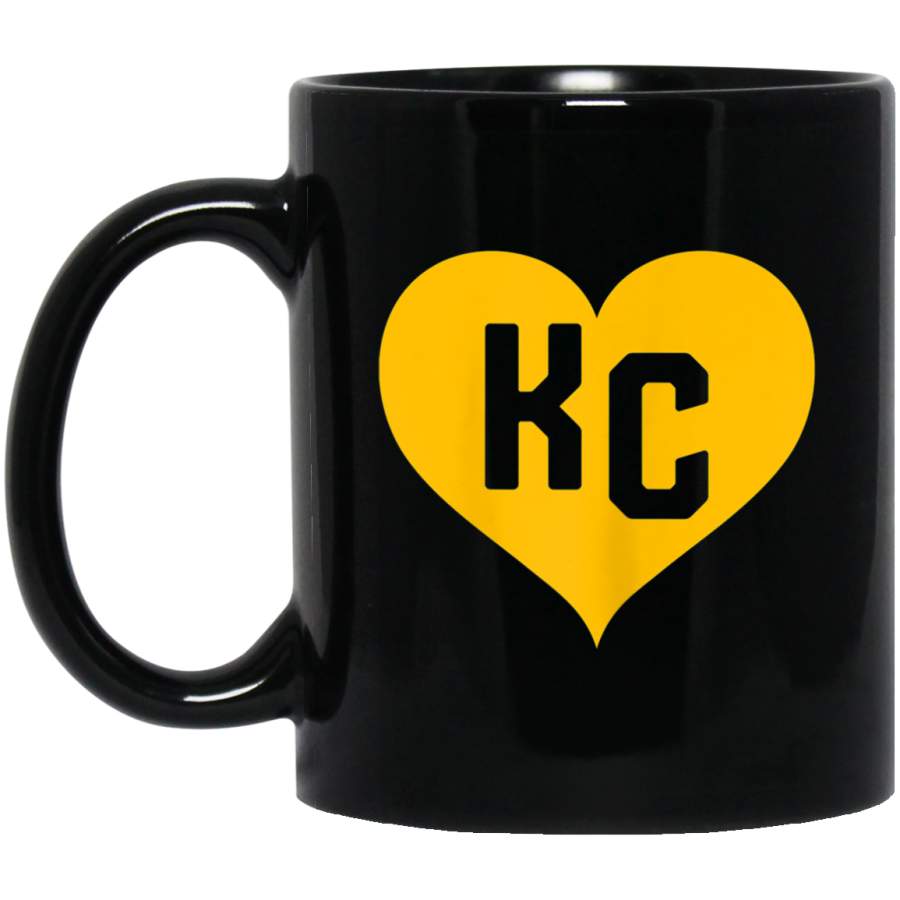 Womens Cute I Love Kansas City Heart KC Football Mug Gift