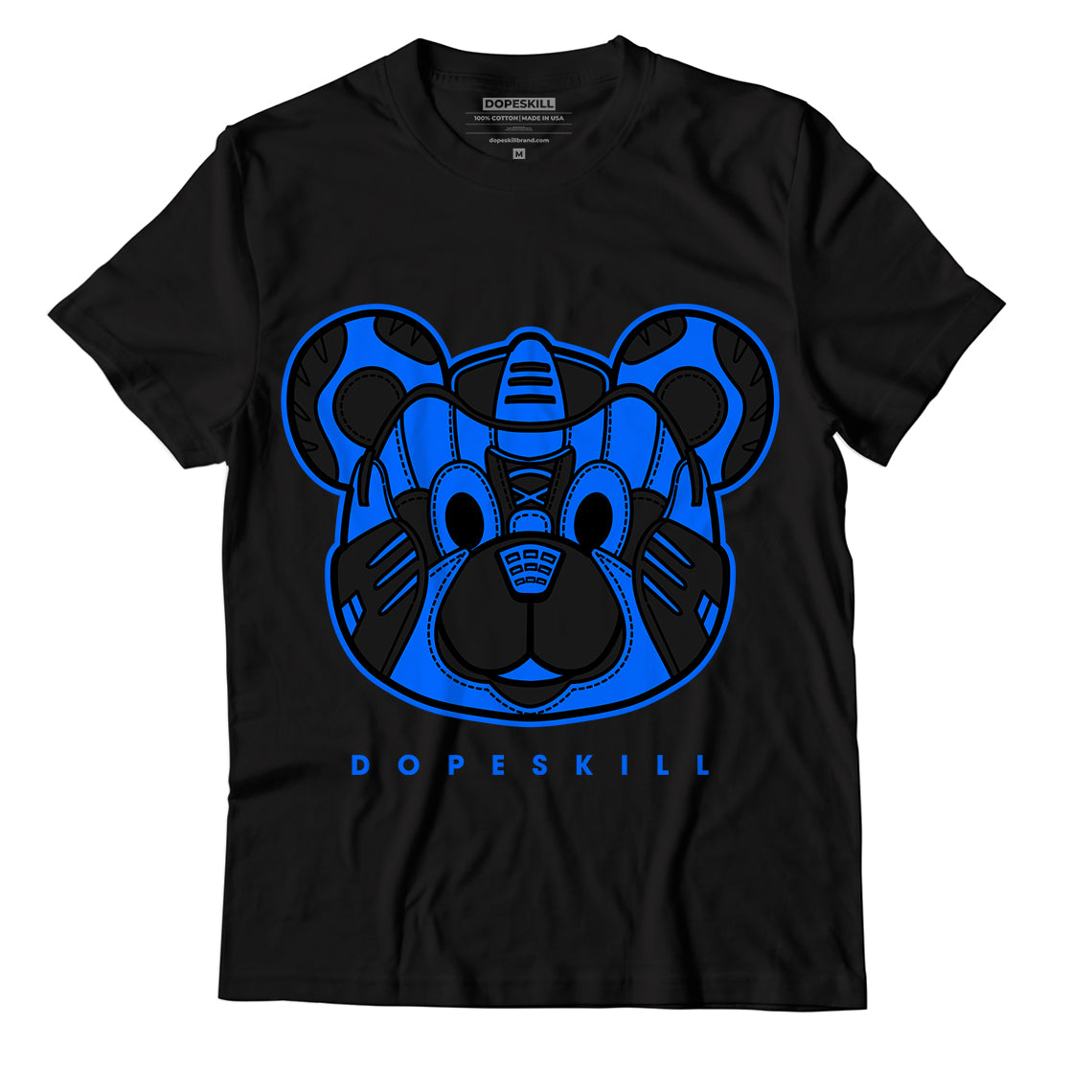 Yz 350 Boost V2 Dazzling Blue Dopeskill T-Shirt Snk Bear Graphic