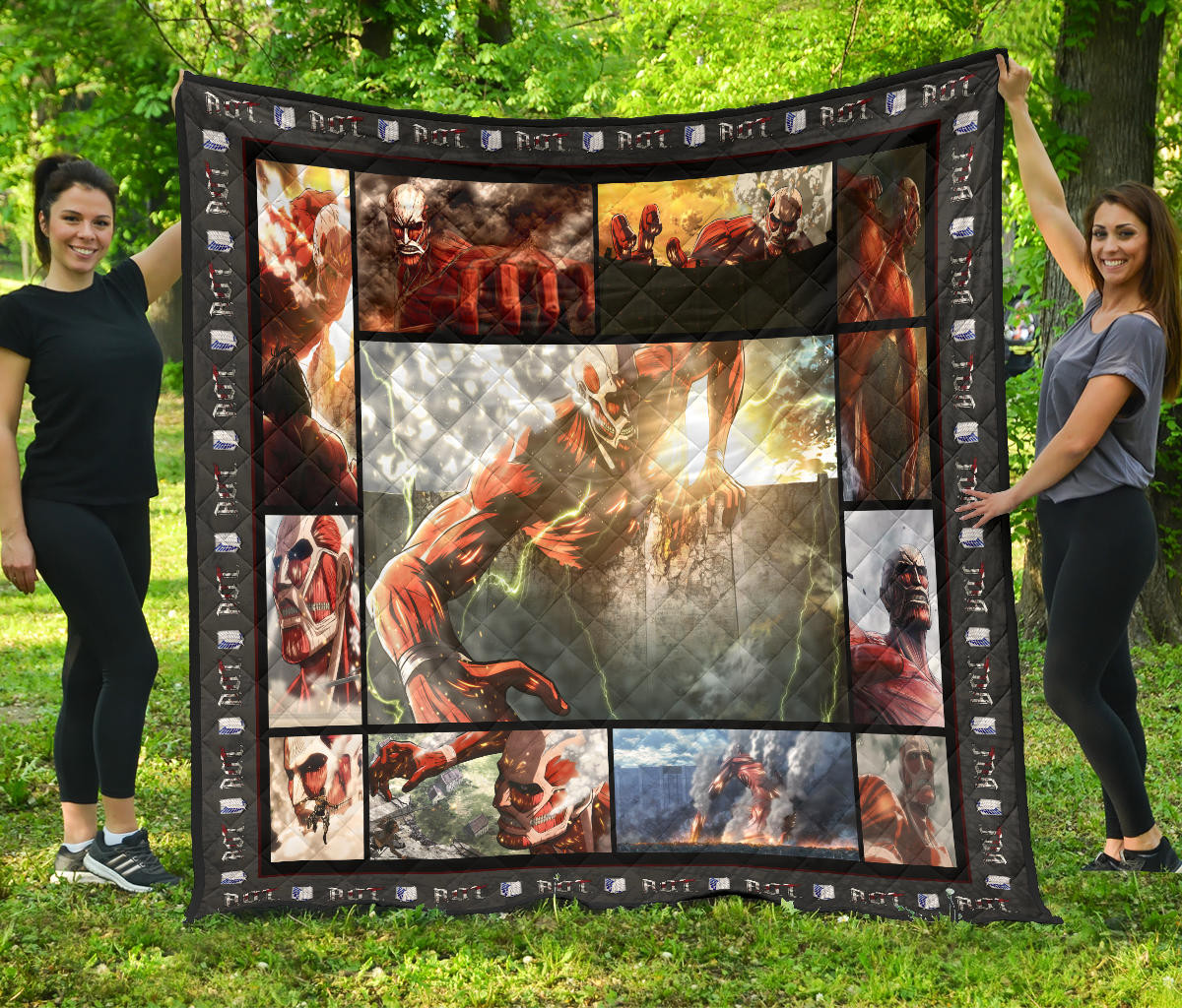 Colossus Titan Attack On Titan Premium Quilt Blanket Anime Home Decor Custom For Fans Na032804