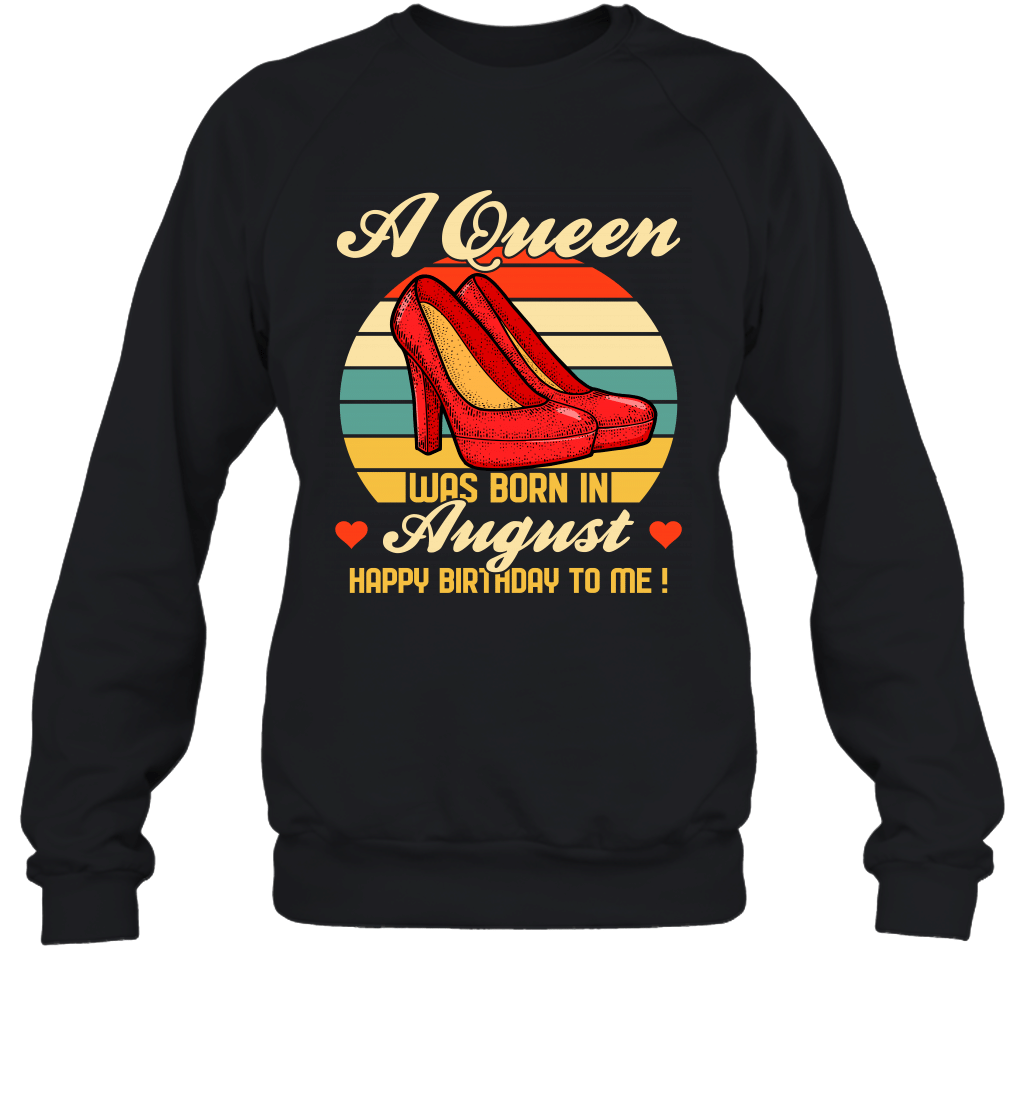 A Queen Was Born Vintage High Heels Augus Crewneck Sweatshirt