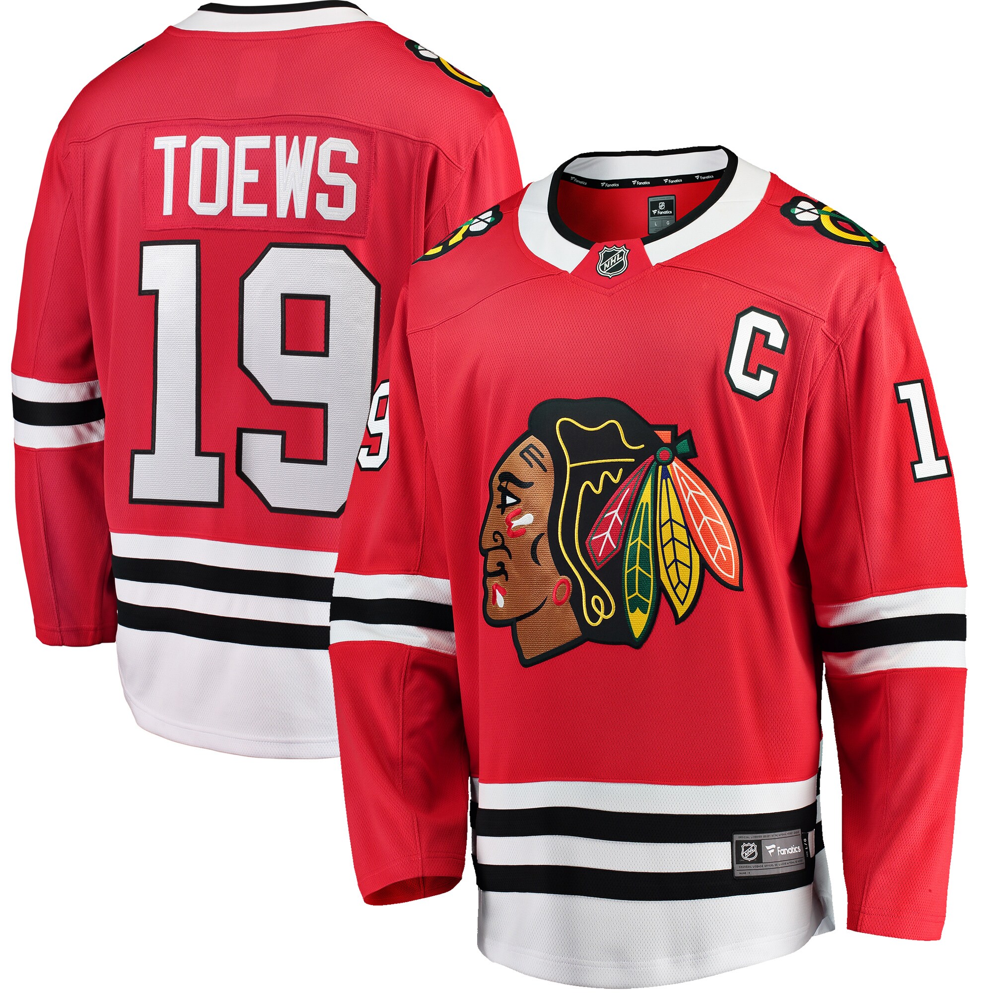 Jonathan Toews Chicago Blackhawks Branded Breakaway Player Jersey – Red