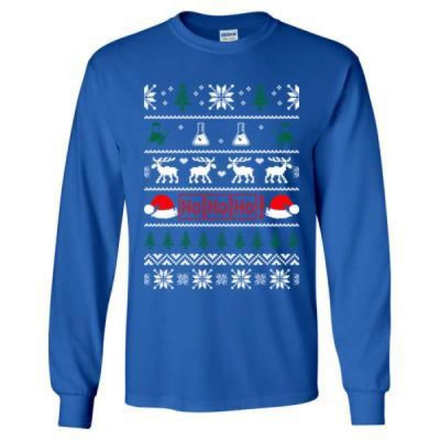 AGR Chemistry Chemical Ugly Holiday Christmas Ugly Sweater – Long Sleeve T-Shirt