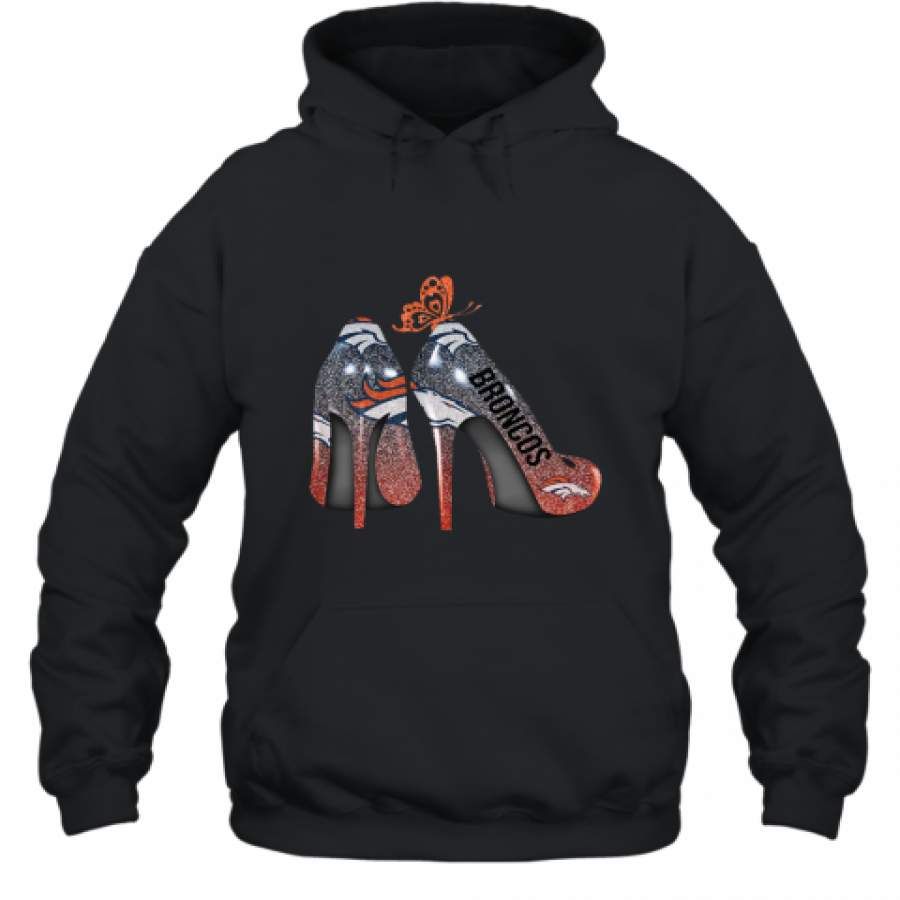 Butterfly High Heels Denver Broncos Hoodie