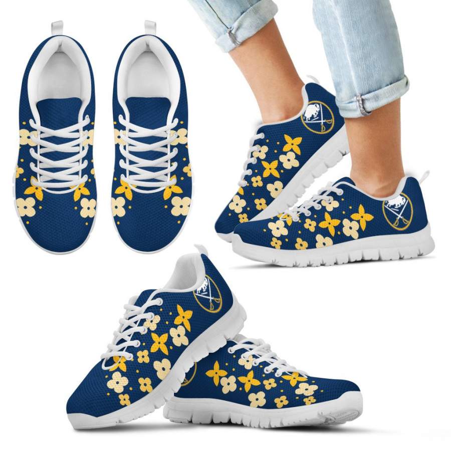 Flowers Pattern Buffalo Sabres Sneakers