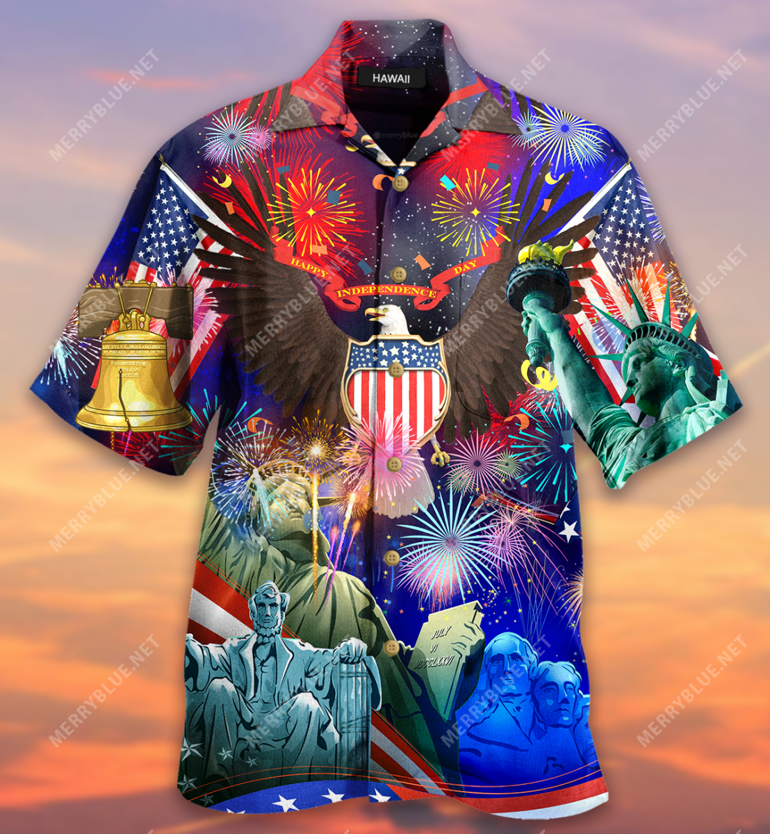 Happy Of July America Independence Day Unisex Hawaii Shirt Ha38798