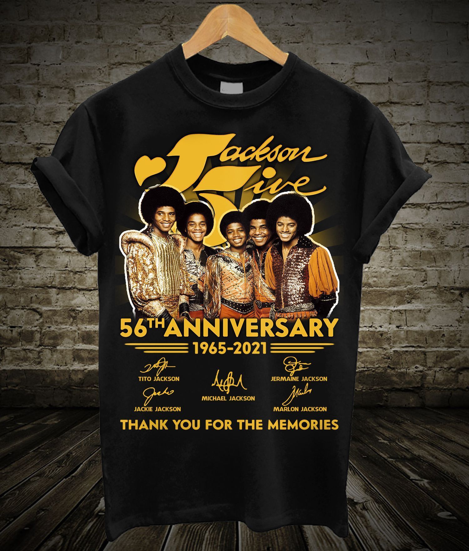 The Jackson 5 Shirt, The Jackson 5 Black T-Shirt, The Jackson 5 Thank You For The Memories Shirt