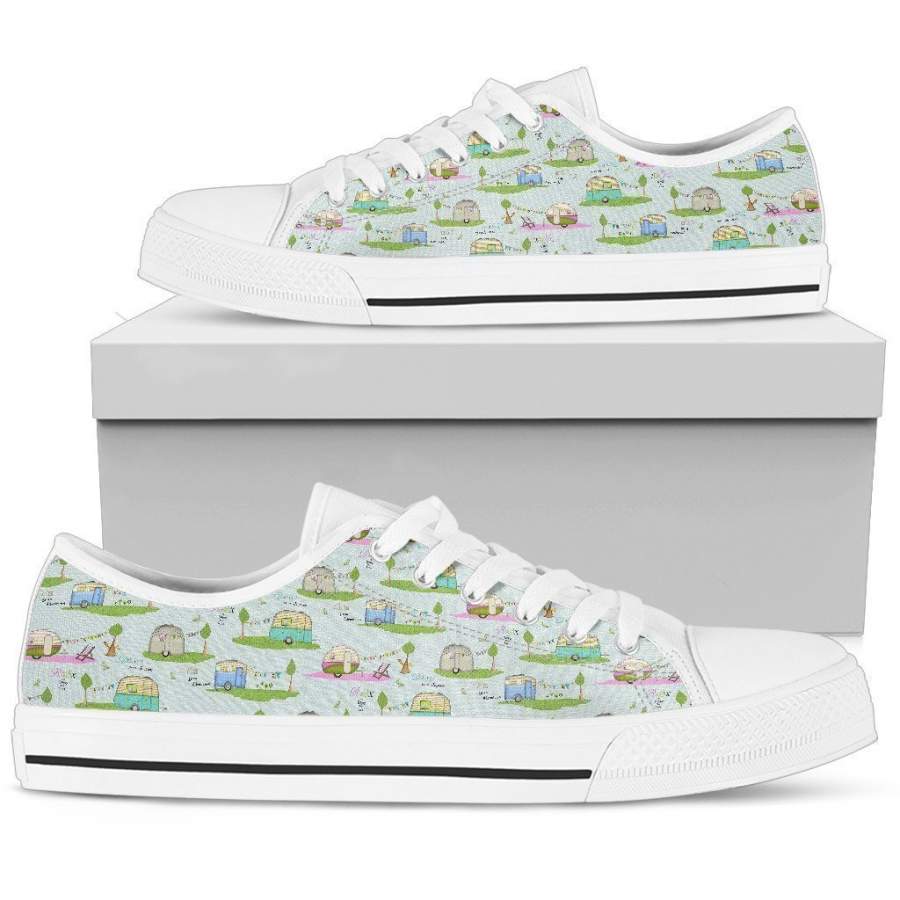 Womens Low Top – White – Camper Journey Low