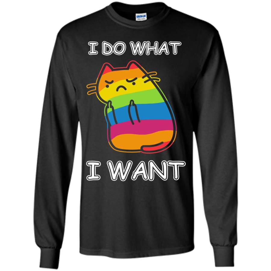 Rainbow Cat I Do What I Want T Shirt T-Shirt