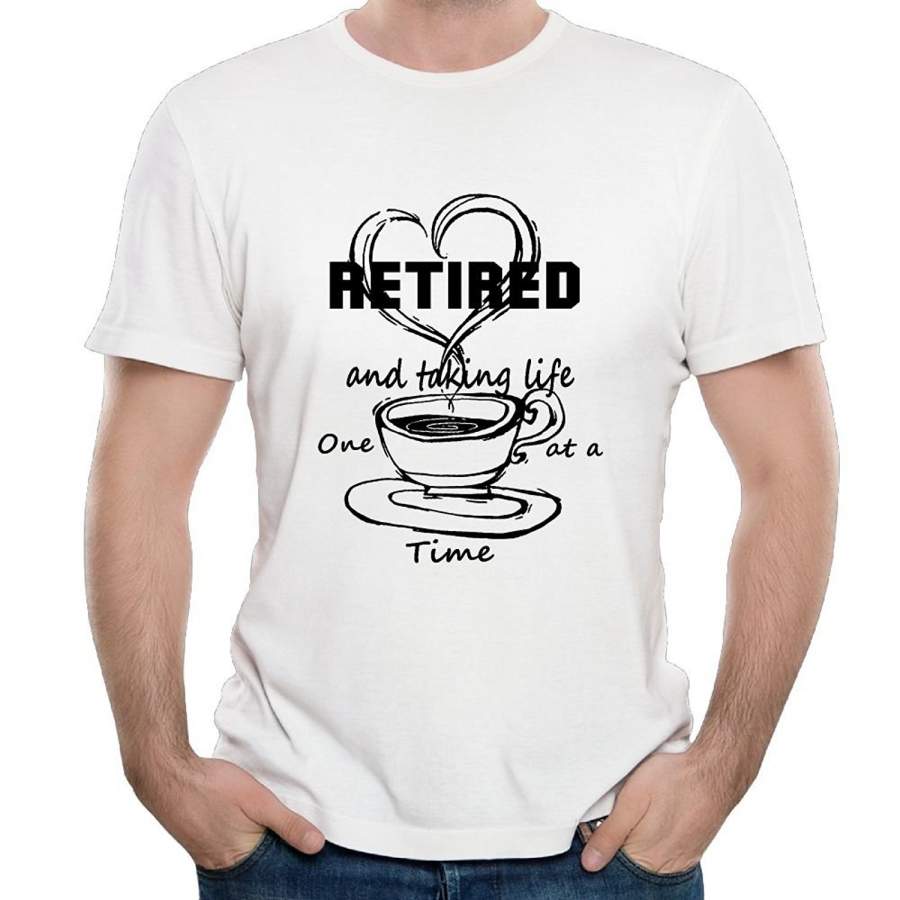 Retired One Cup At A Time Utility T Shirts Men’S Graphic T-Shirt