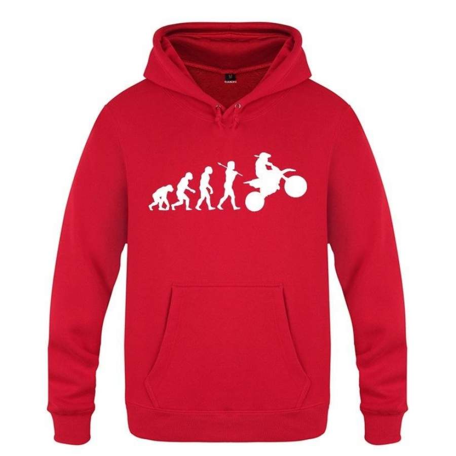 Men’s Fashion Hooded Sweatshirt Theory Of Evolution Evolution Motocross Men Clothing