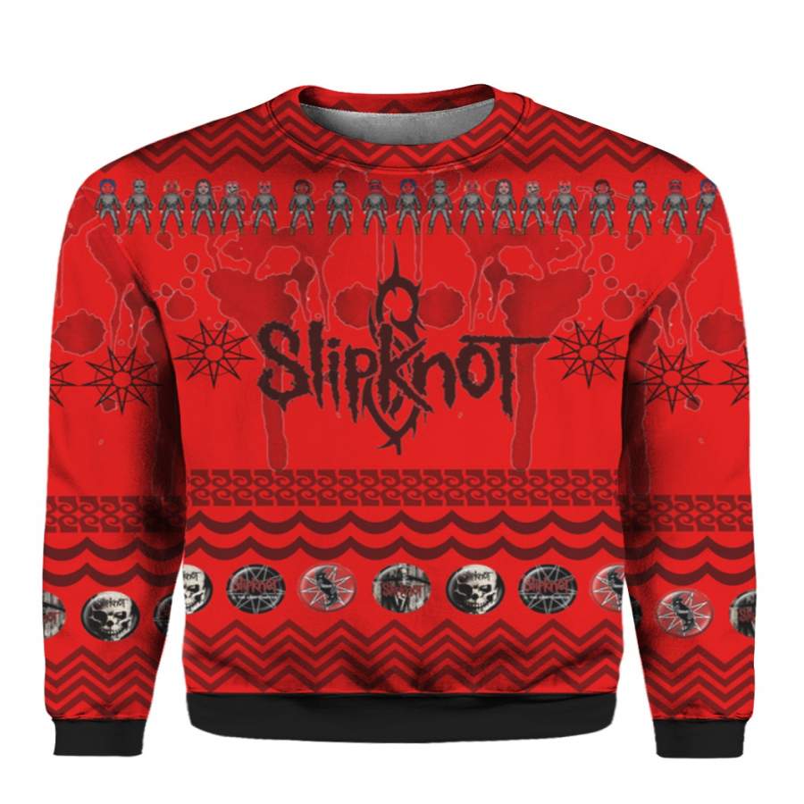 Slipknot Band 3D Print Ugly Christmas Sweater