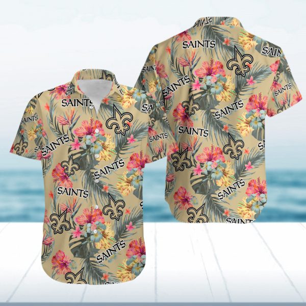 Hawaiian Shirt Island New Orleans Saints Summer Button Up Ha36484