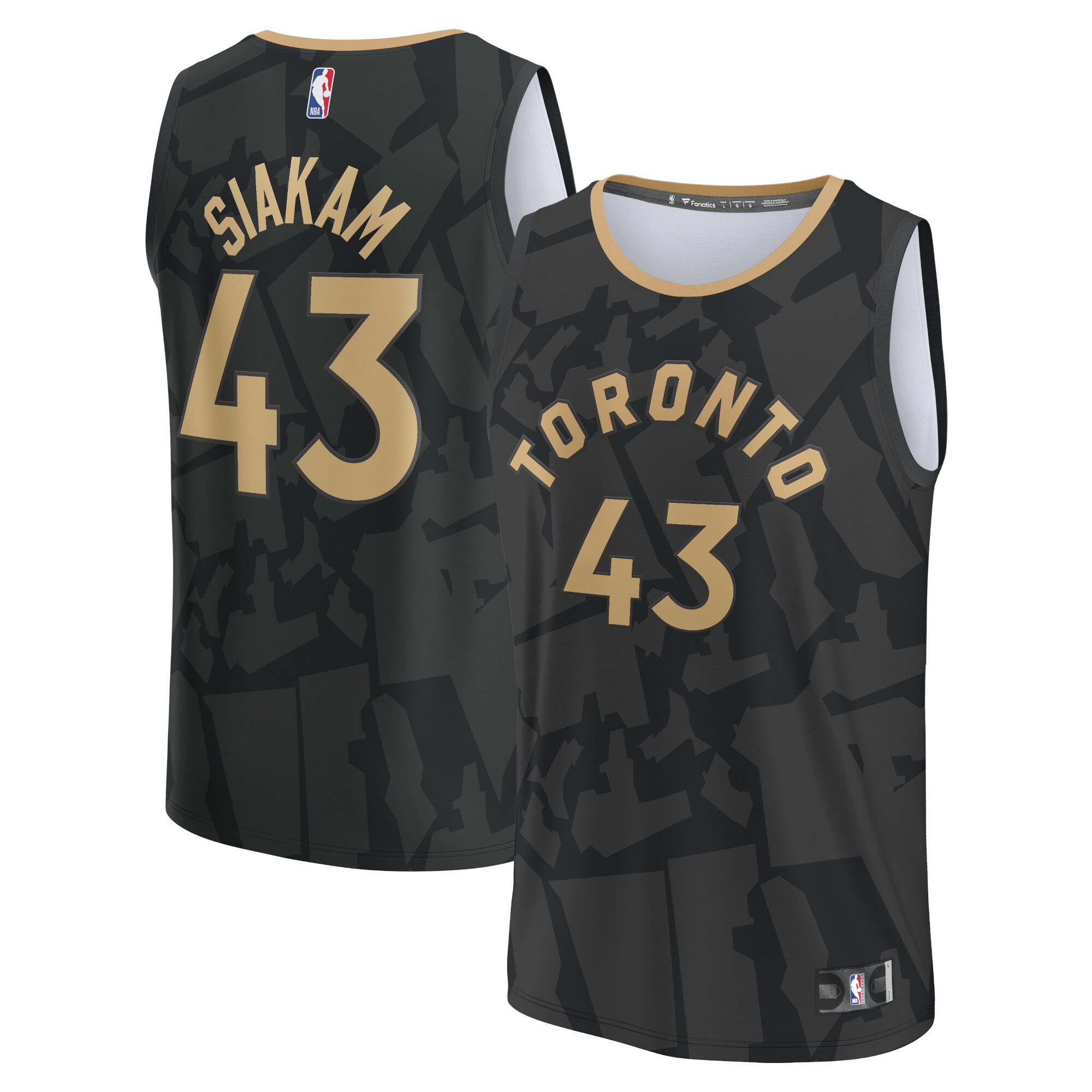 Pascal Siakam Toronto Raptors Youth 2022/23 Fastbreak Jersey – City Edition – Black