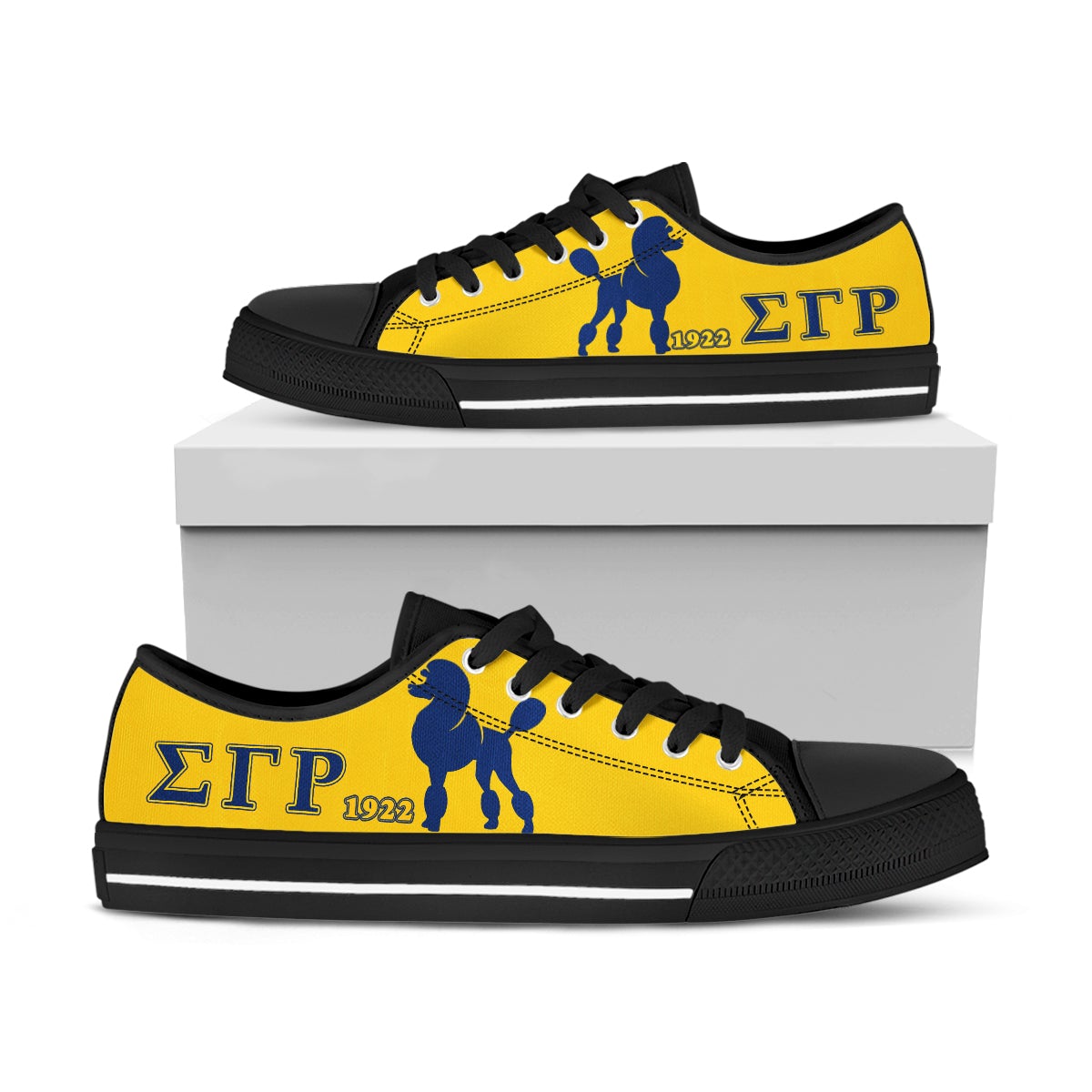 Wonder Print Footwear – Sigma Gamma Rho Simple Low Top Shoe Lt10