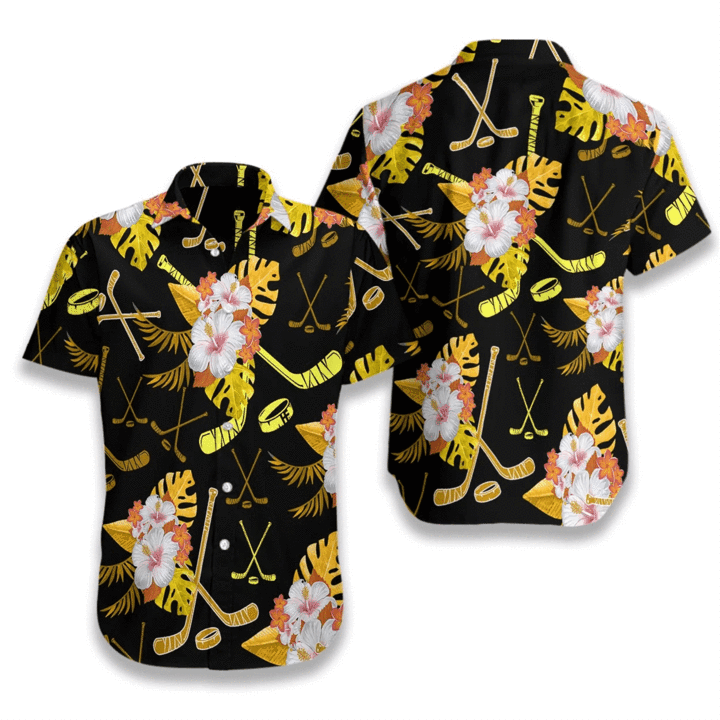 Hockey Tropical Puck Hawaii Shirt For Men Women Ha2950