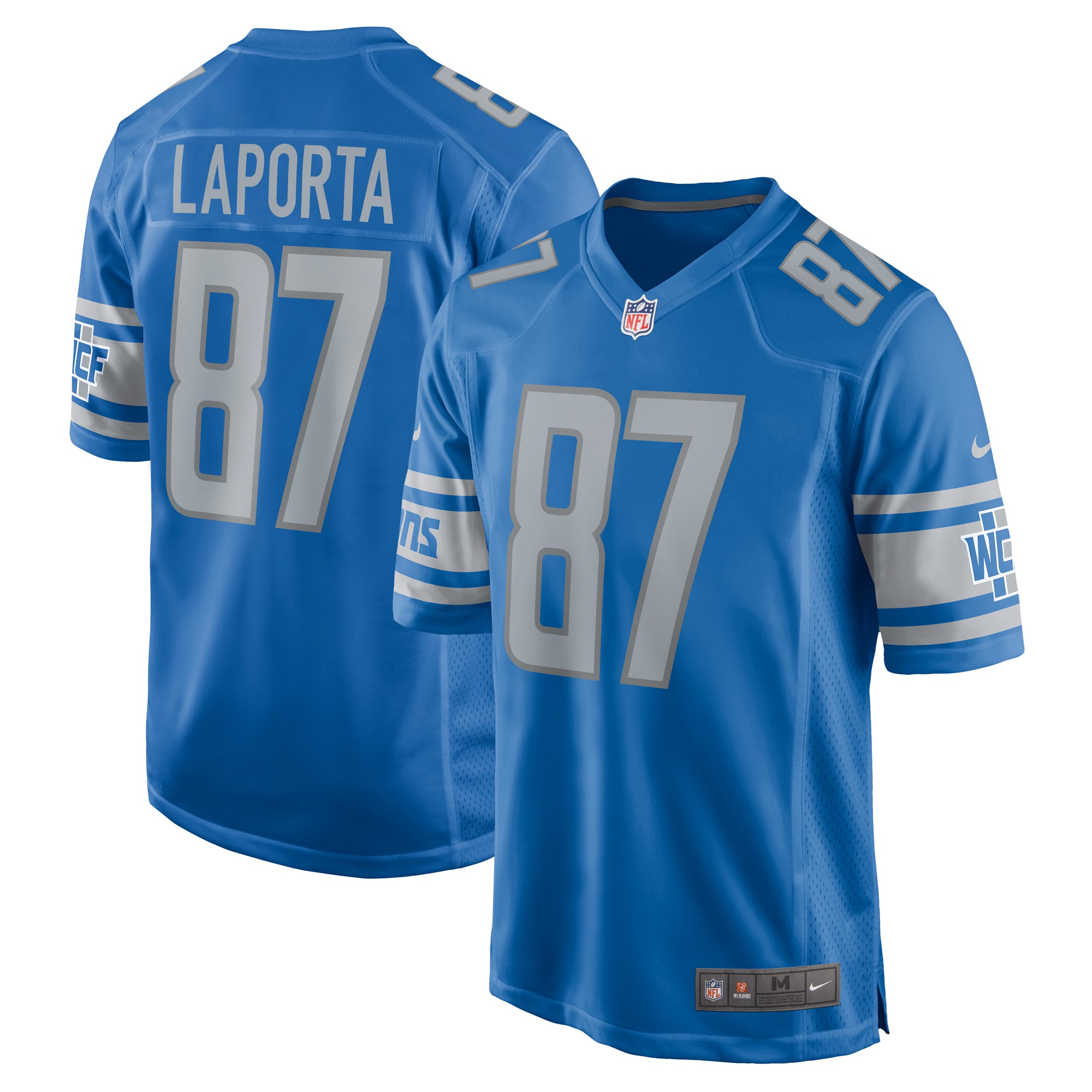 Sam LaPorta Detroit Lions Team Game Jersey – Blue