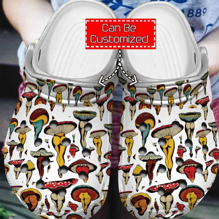 Dancing Mushroom Patterns clog Shoes Mushroom