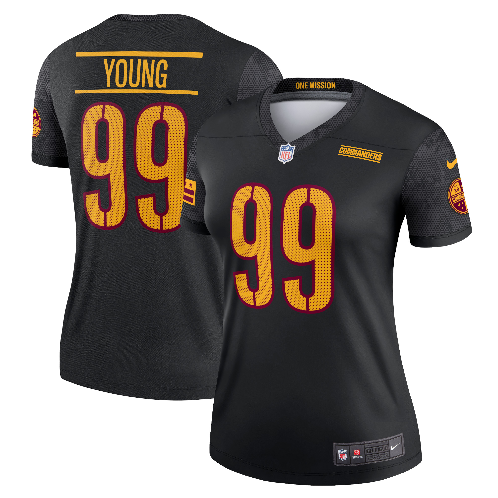 Women’s Washington Commanders Chase Young Black Legend Jersey