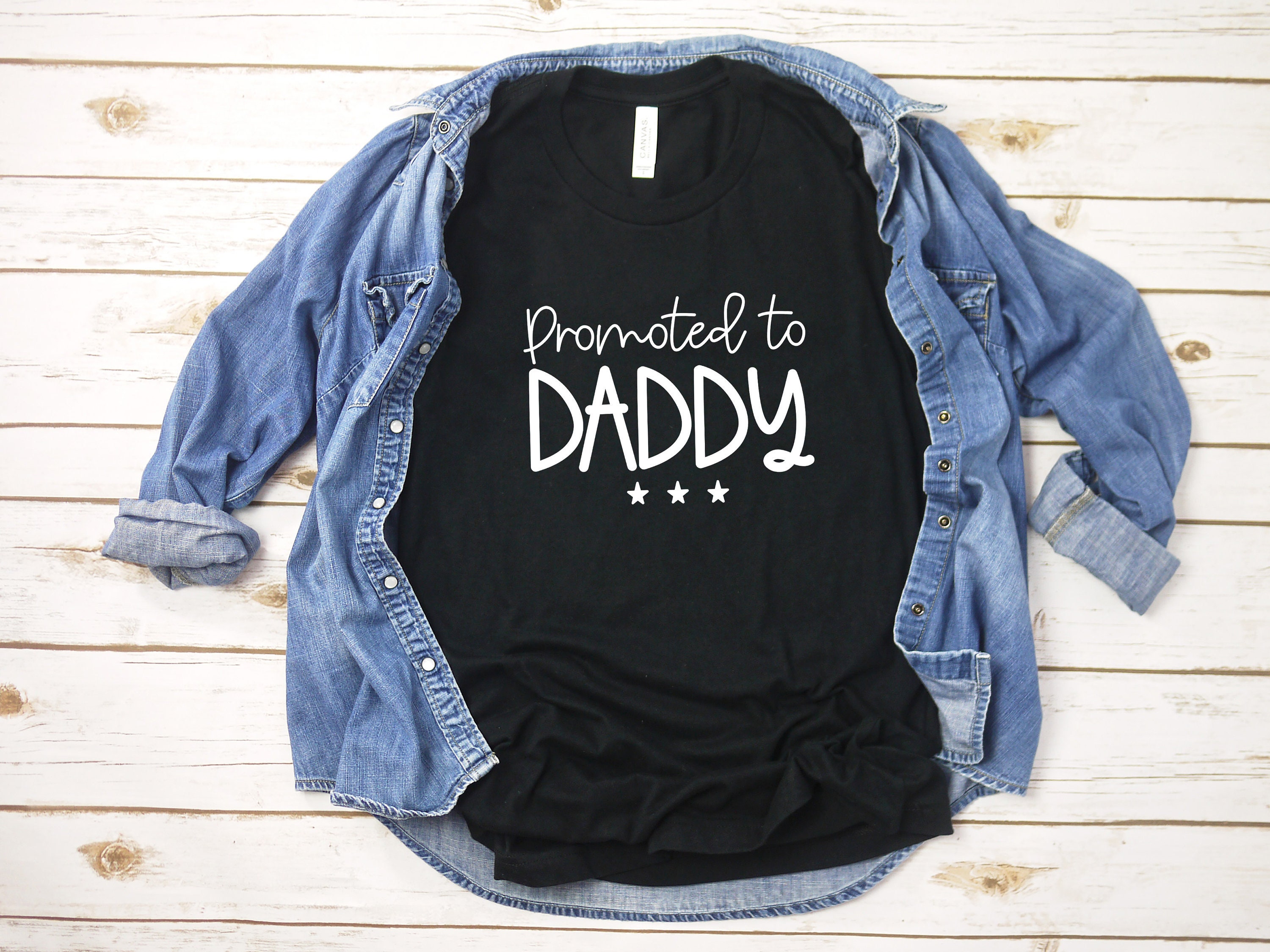 Promoted To Daddy Shirt, Fathers Day Gift, Funny Dad Shirt, Tee For Dad, Best Dad Shirt, New Daddy Shirts, New Year Dad Shirt