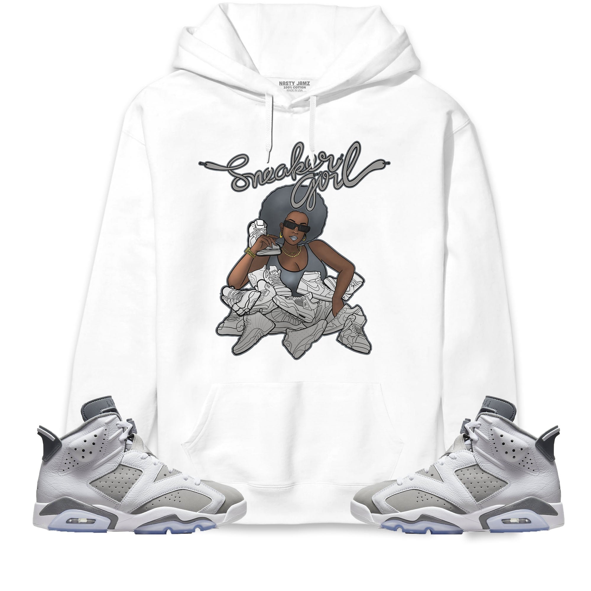Sneaker Girl Unisex Hoodie Match Jor …