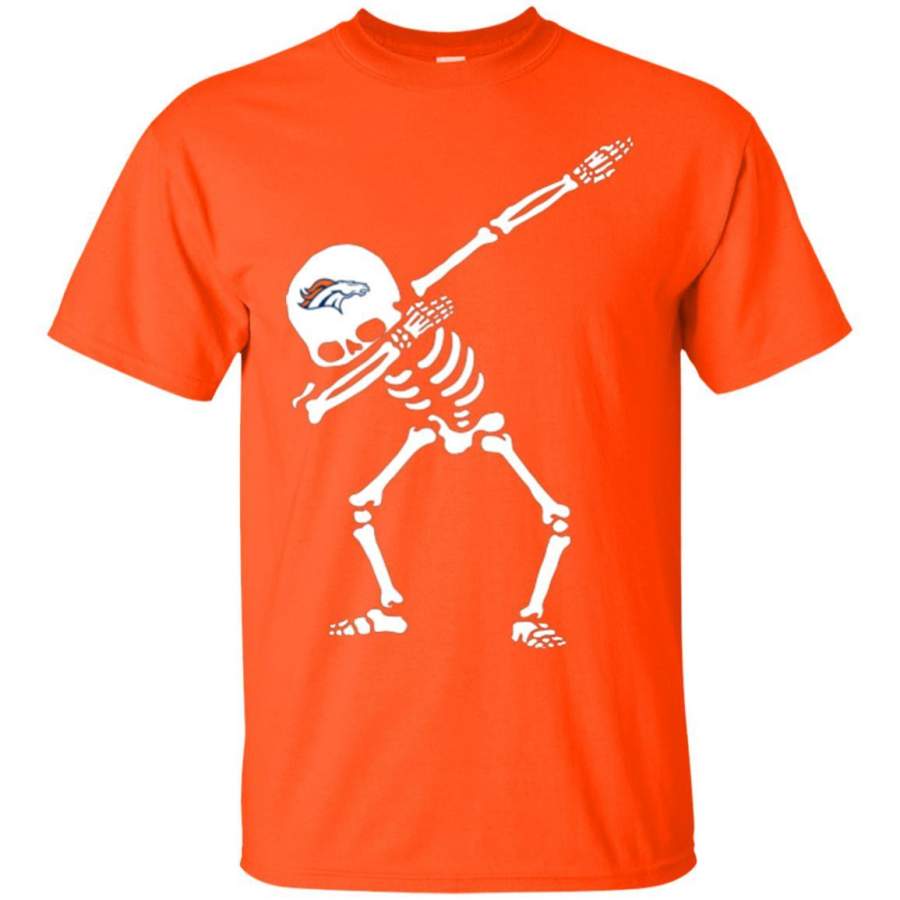 Dabbing Skull Denver Broncos T Shirts