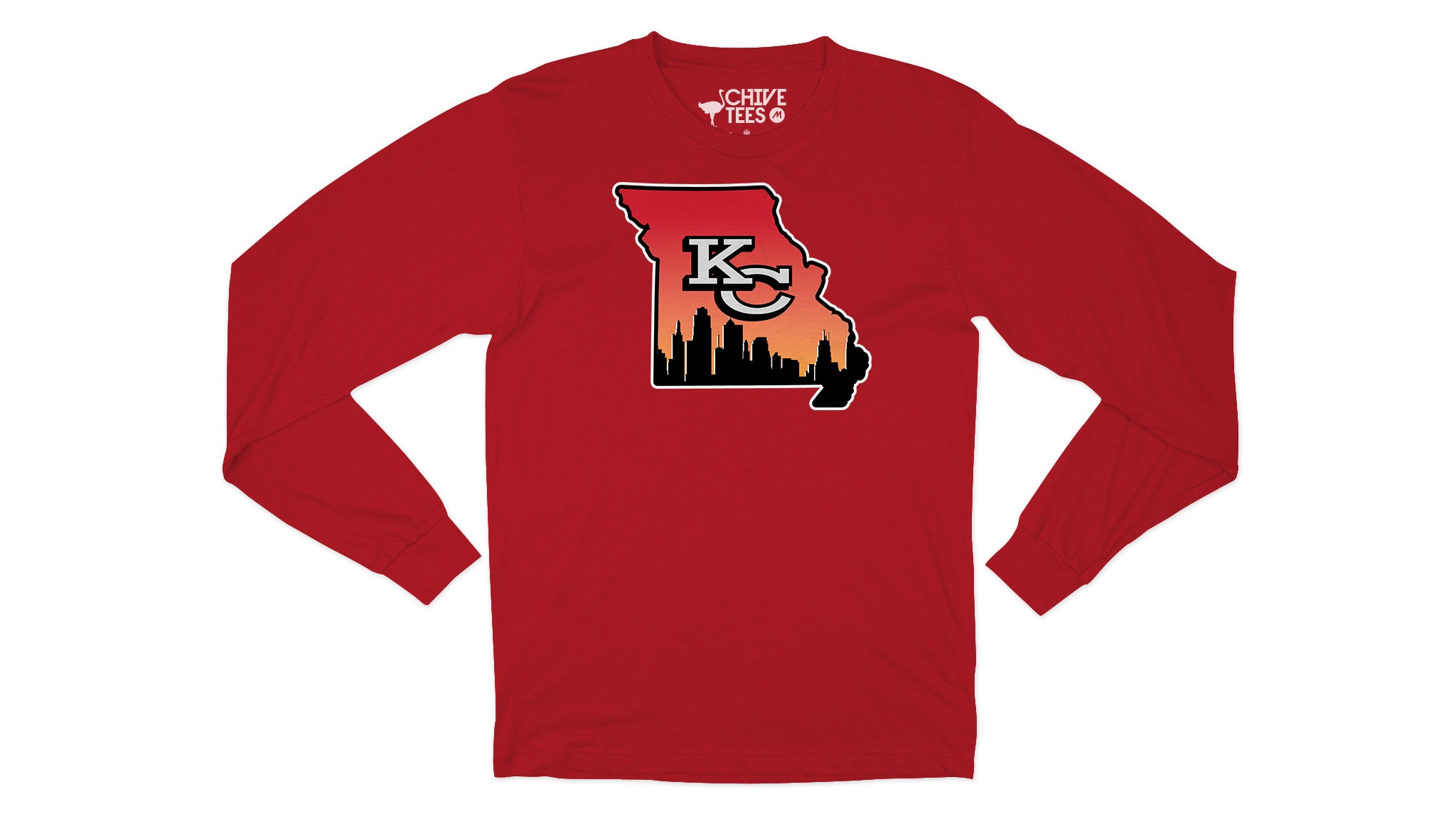 Kansas City Skyline Long Sleeve Tee