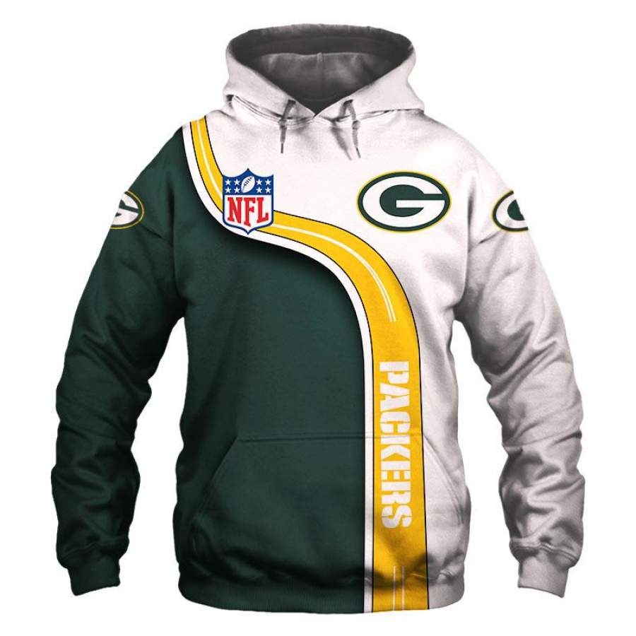 Green Bay Packers Hoodies Mens 3D Highway Letter