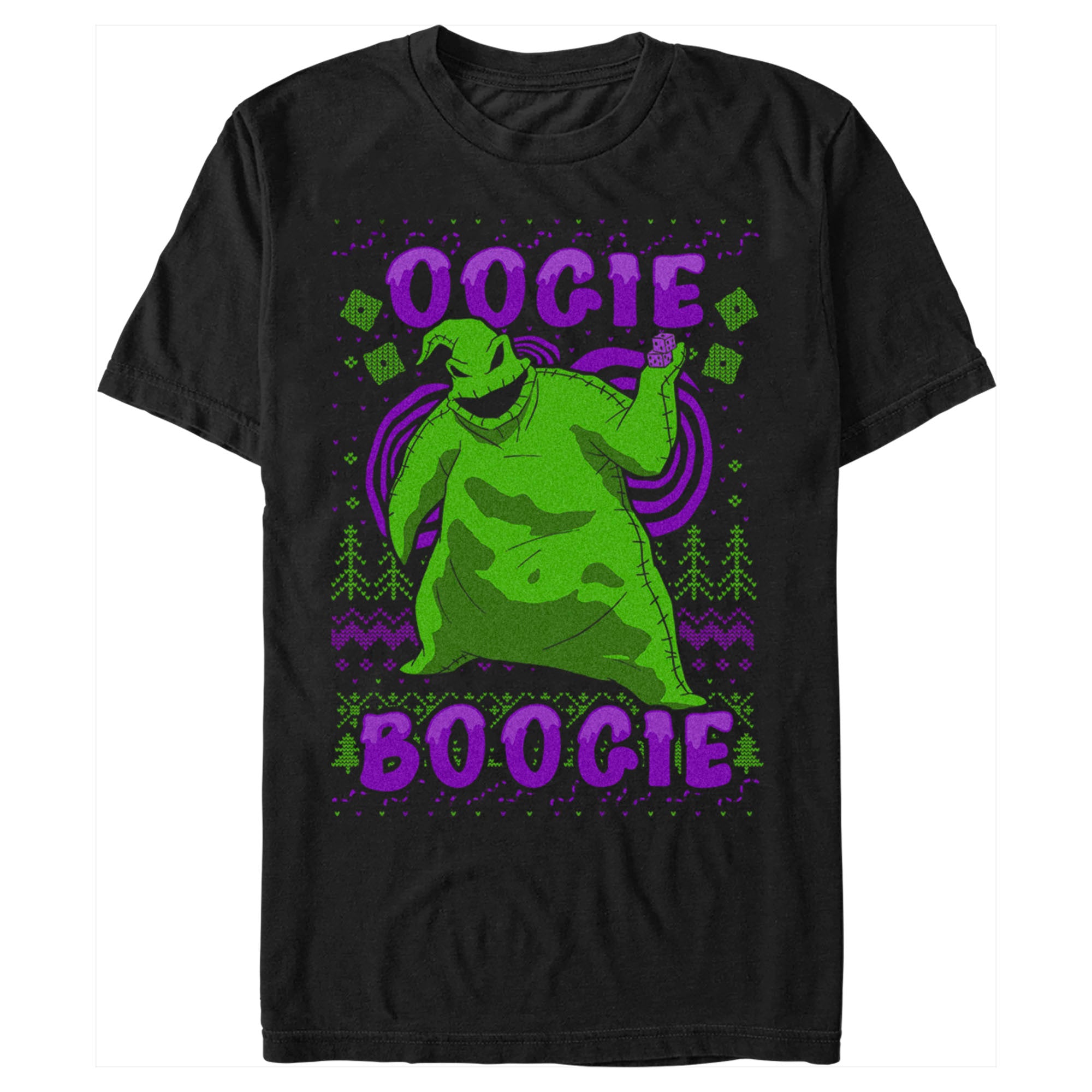 Men’S The Nightmare Before Christmas Oogie Boogie Ugly Sweater T-Shirt