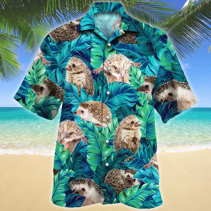 Stunning Tropical Jungle Hedgehog Lovers Hawaii Shirt Ha58657