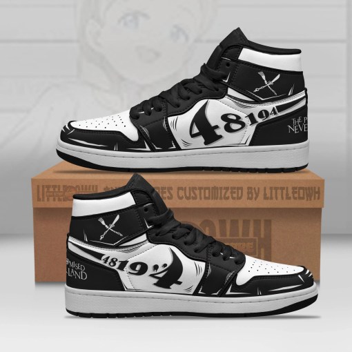 Anna Personalized Name Air Jd1 Shoes Custom The Promised Neverland Anime Sneakers