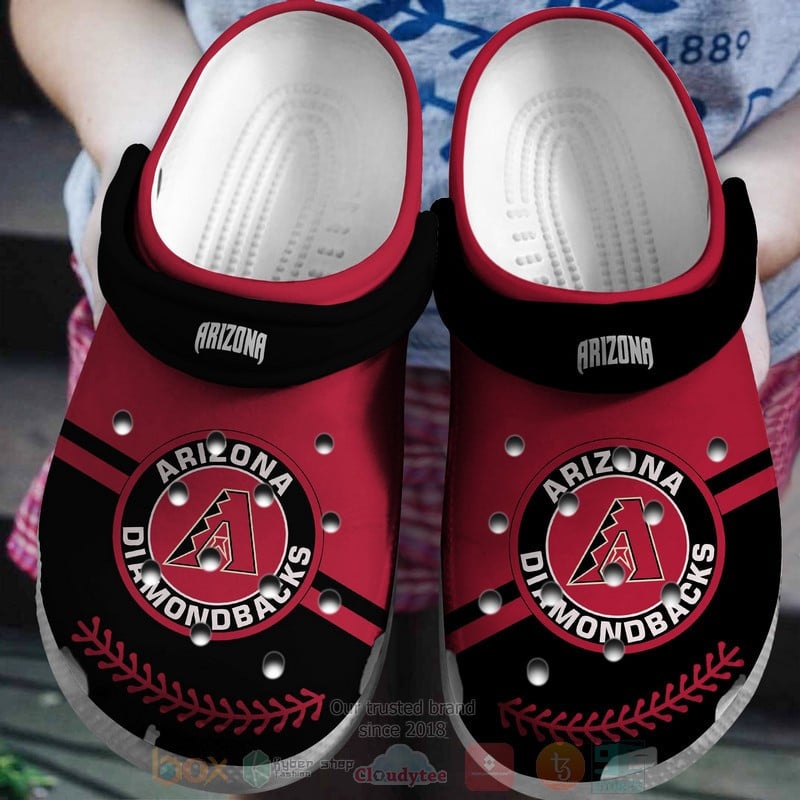 Arizona Diamondbacks Red-Black Crocs Crocband Shoes