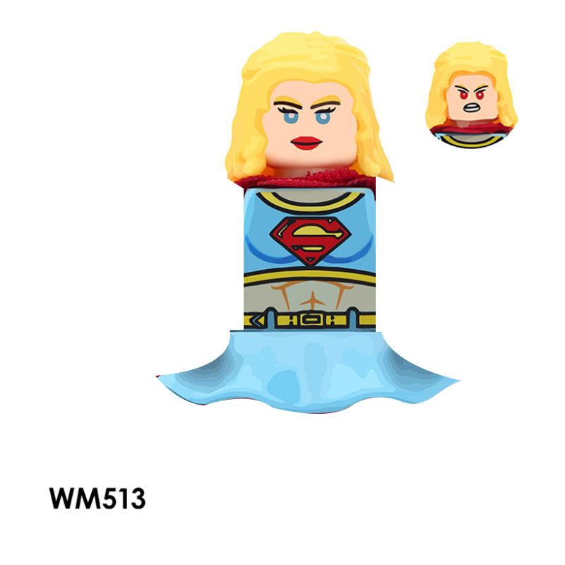 WM blocks 6024 6033 228 The Flash batman Robin supergirl anime bricks movies mini Action toy Figures Assemble toys kid gifts alx