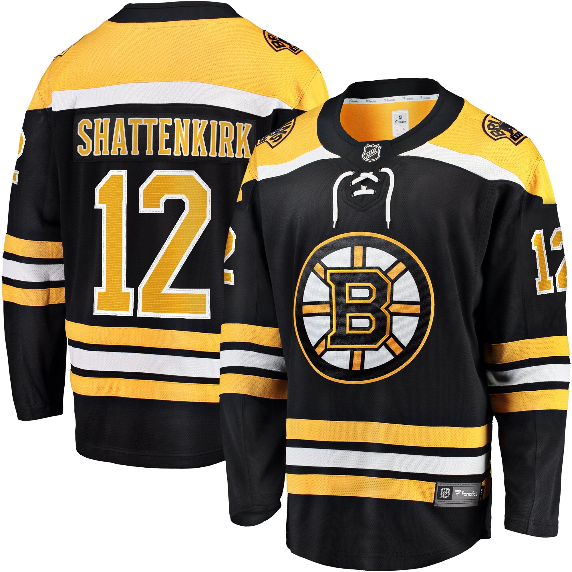 Kevin Shattenkirk Boston Bruins Branded Home Breakaway Jersey – Black