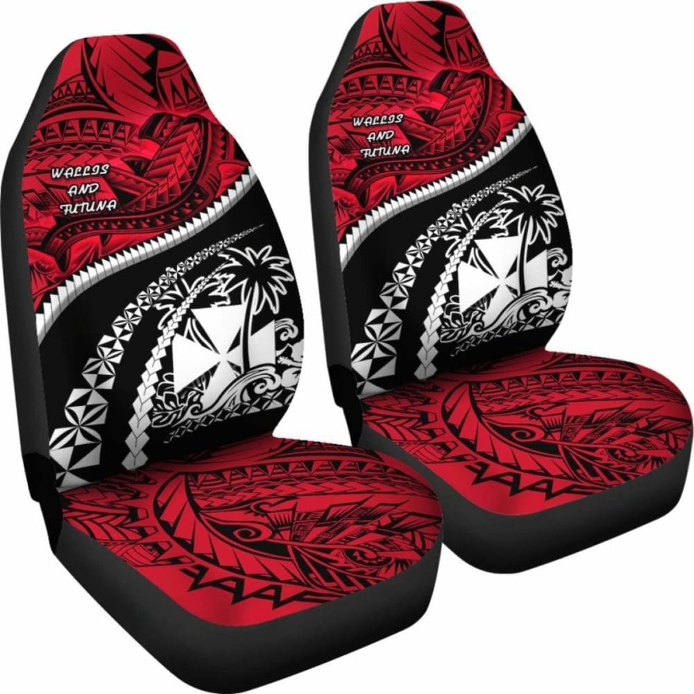 Wallis And Futuna Tapa Car Seat Covers Polynesian Shark Tattoo Amazing 105905