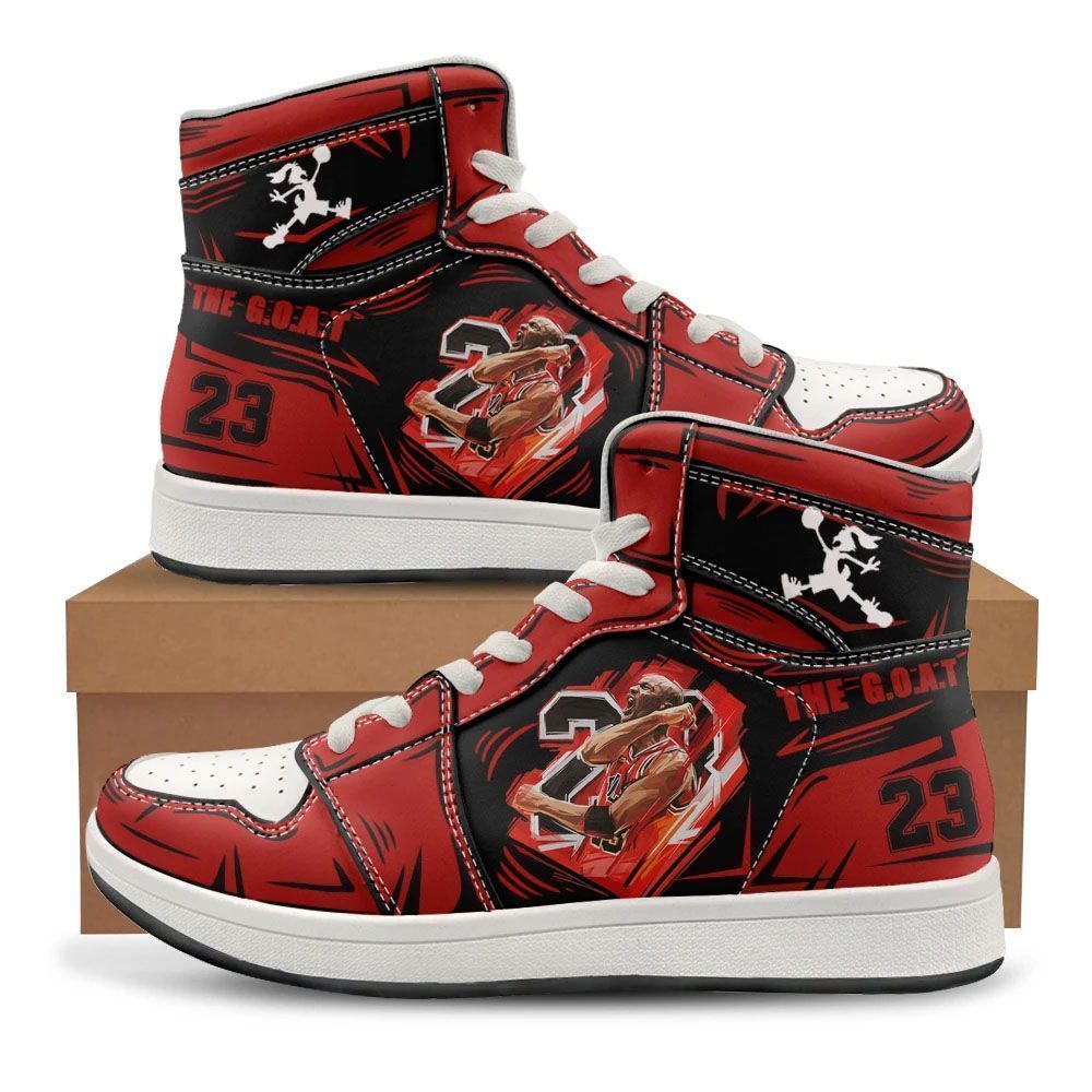 Michael Jordan #23 The Goat Air Jordan 1 High Shoes Sport Sneakers
