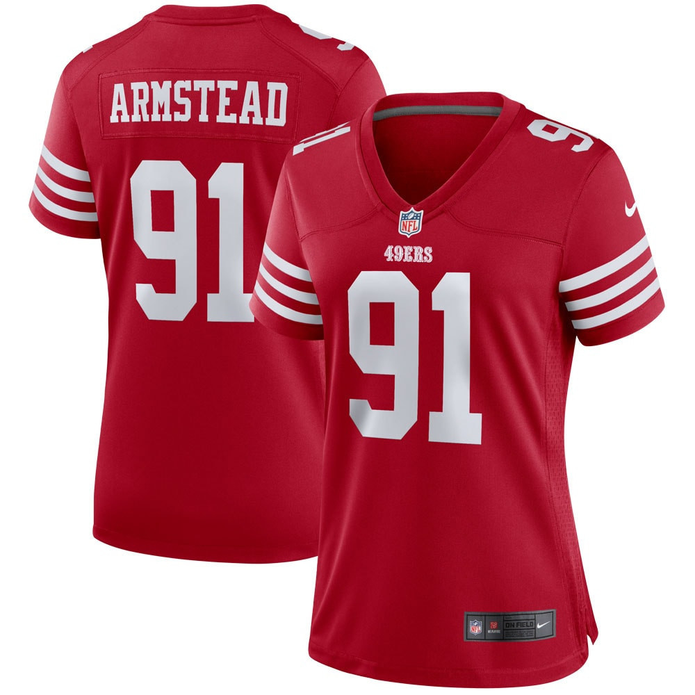 Arik Armstead San Francisco 49ers Womens Player Game Jersey Scarlet NFL