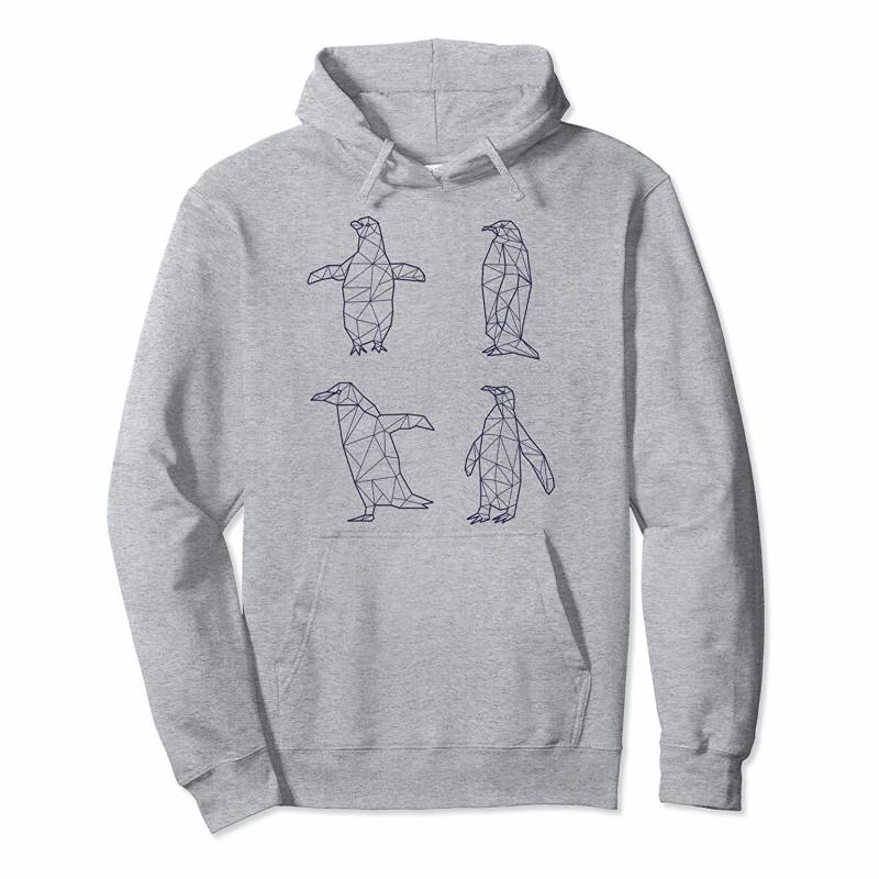 Polygon Penguin Awareness Day Gift Pullover Hoodie