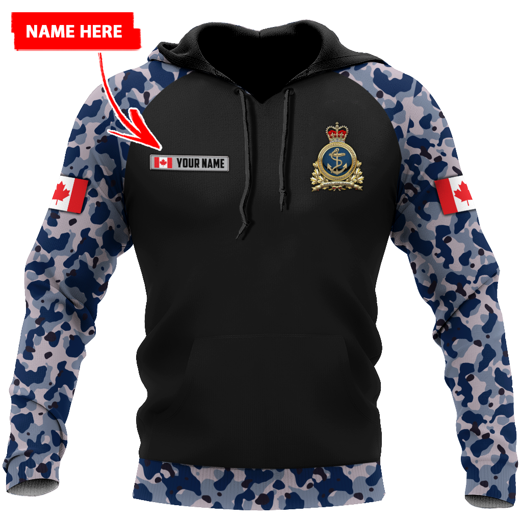 Personalized Name XT Canadian Navy 3D All Over Printed Shirts PD29032101