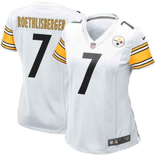 Ben Roethlisberger Pittsburgh Steelers Womens Game Jersey – White NFL