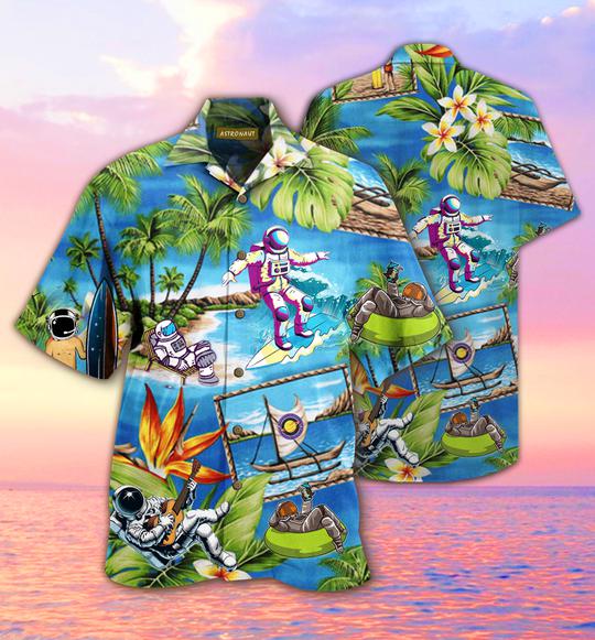 Amazing Astronaut Aloha Hawaii Shirts For Men Women Ha72657